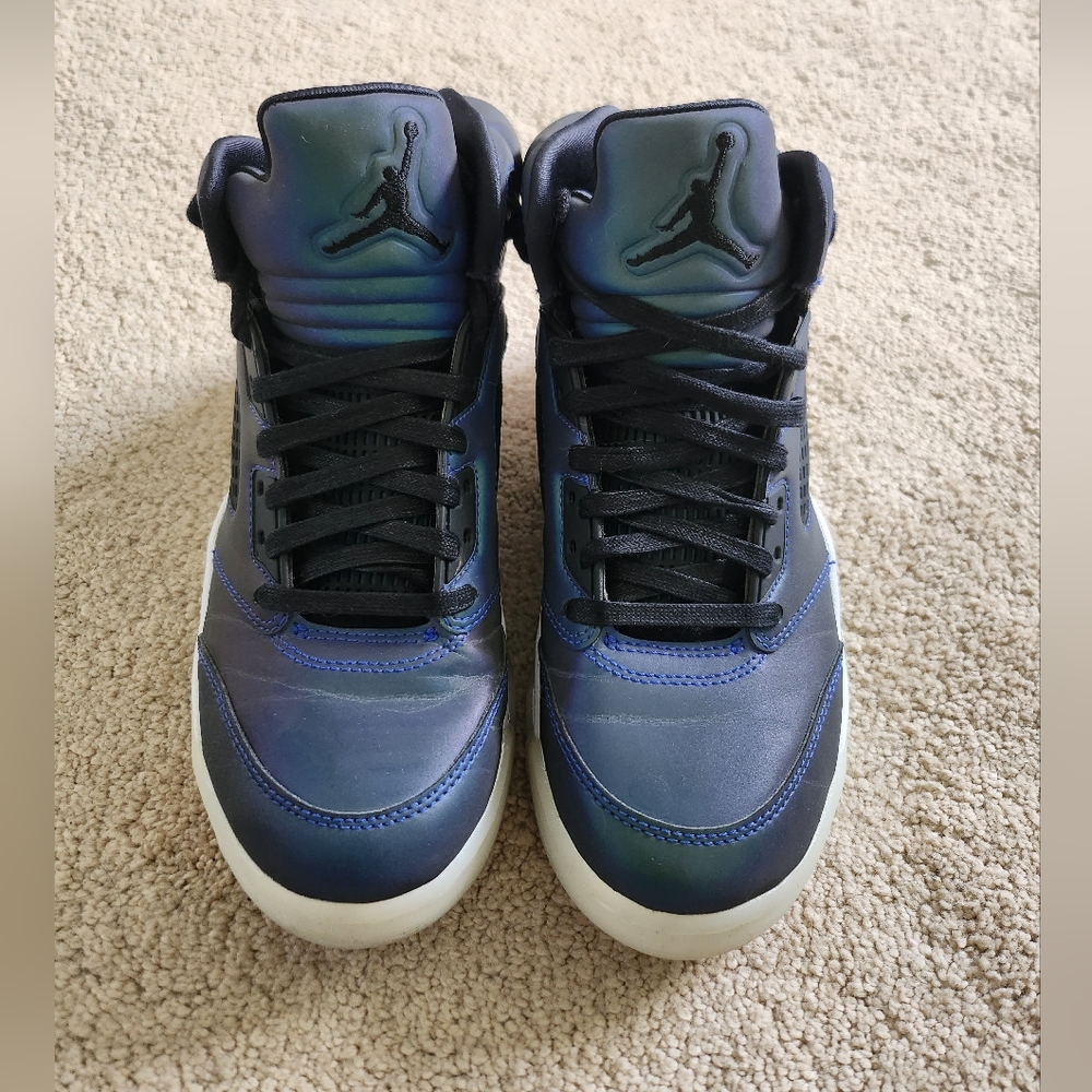 Nike Air Jordan 5 V Retro Iridescent Oil Grey Women's Sz 4.5